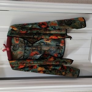Cropped kimono floral size small